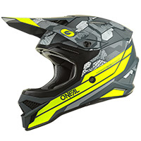 Casque O Neal 3 SRS Camo V.22 gris jaune