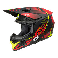 Casco O Neal 3srs 2206 Haze Rosso Giallo