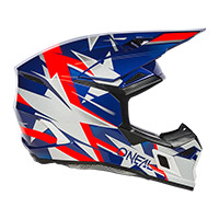 Casco O Neal 3 Srs 2206 Ride Blu Bianco Rosso - img 2