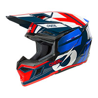 Casco O Neal 3srs 2206 Ride Blu Bianco Rosso
