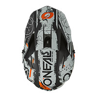 Casco O Neal 3 Srs Scarz V.22 Nero Grigio Arancio - 4