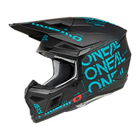 O Neal 3srs 2206 Static Helmet Black Teal