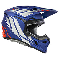 Casco O Neal 3 Srs 2206 Vertical Blu Bianco Rosso - img 2