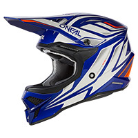 Casco O Neal 3srs Vertical V.23 Blu Bianco