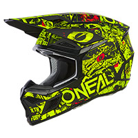 O Neal 3 Srs Youth Attack Helmet Yellow Kid