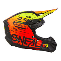 Casco O Neal 5srs Polyacrylite Scarz Rosso Giallo