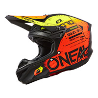 Casco O Neal 5SRS Polyacrylite Scarz rojo amarillo