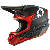 O Neal 5 Srs Polyacrylite Haze V.22 Helmet Black Red