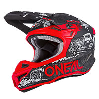 O Neal 5srs Polyacrylite Hr V.22 Helmet Black Red