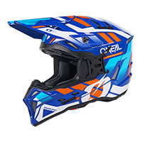 Casco O Neal Ex-srs Dust Blu Arancio