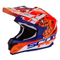 Scorpion Vx-15 Evo Air KISTUNE ARANCIO-BLU-BIANCO