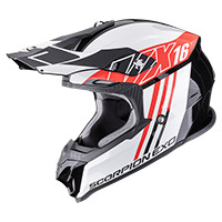 Casco Scorpion Vx-16 Evo Air Lignes Rosso