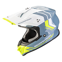 Scorpion Vx-16 Evo Air Fusion Helmet Blue Yellow