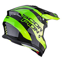 Casco Scorpion Vx-16 Evo Air Soul Nero Verde - 3