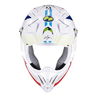 Scorpion Vx-22 Air Ares Helmet White Blue Red