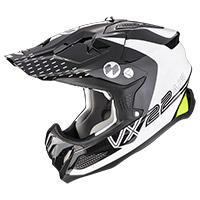 Casque Scorpion Vx-22 Air Ares Blanc Noir Jaune