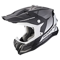 Casco Scorpion Vx-22 Air Attis Nero Opaco Argento