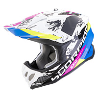 Casque Scorpion VX-22 Air Cx noir bleu mat rouge