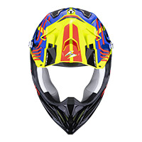 Scorpion Vx-22 Air Neox Helmet Yellow Blue Red