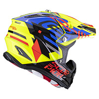 Casque Scorpion VX-22 Air Neox jaune bleu rouge - 3