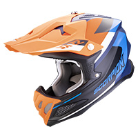 Casque Scorpion Vx-22 Air Beta Bleu Orange