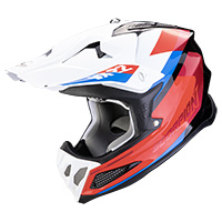 Casco Scorpion Vx-22 Air Beta Rosso Bianco