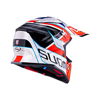 Suomy MR Jump 2.0 フラッグシップ ヘルメット ホワイト ブルー レッド - img 2