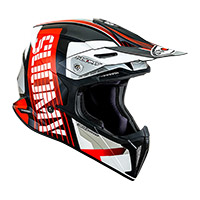 Casco Suomy X-Wing Amped negro rojo