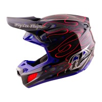 Casco Troy Lee Designs Se5 Carbon Overspray Nero Magenta