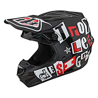 Casco Bimbo Troy Lee Designs GP Anarchy nero rosso