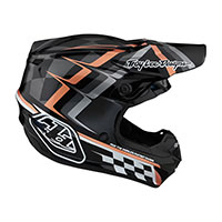 Troy Lee Designs Se4 Polyacrylite Warped Helmet Black - 2
