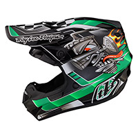 Troy Lee Designs Se4 Polyacrylite Carb Green