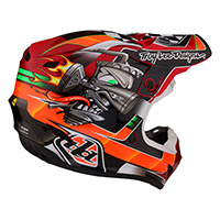 Troy Lee Designs SE4 Poliacrilato Chico Carb negro - 2