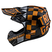 Troy Lee Designs SE4ポリアクリライトチェッカーヘルメットゴールド - 2