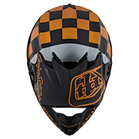 Troy Lee Designs Se4 Polyacrylite Checker Helmet Gold - 4