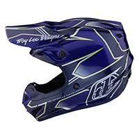 Troy Lee Designs SE4 ポリアクリライト マトリックス ブルー