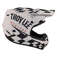 Troy Lee Designs SE4 Polyacrylite Race Shop blanco - 2