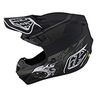 Troy Lee Designs Se4 Polyacrylite Skooly Youth Black Kid