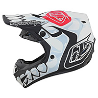 Troy Lee Designs Se4 Polyacrylite Skully White - 2