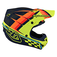 Troy Lee Designs Se4 Polyacrylite Warped Kid Yellow - 3