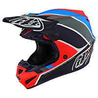 Troy Lee Designs SE4 Polyacrylite Skully Niño naranja