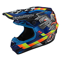 Troy Lee Designs Se4 Polyacrylite Carb Helmet Blue