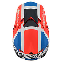 Casco Troy Lee Designs Se4 Polyacrylite Quattro Arancio - 3
