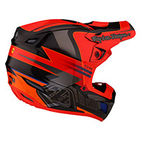 Casco Troy Lee Designs SE5 Carbon Saber rojo