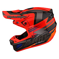 Casco Troy Lee Designs SE5 Carbon Saber rojo