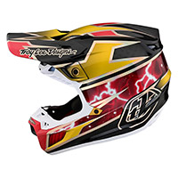 Casco Troy Lee Designs Se5 Carbon Lightning Oro