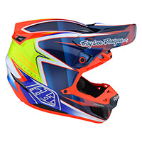 Casco Troy Lee Designs SE5 Carbon Lines azul - 2