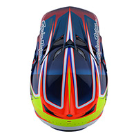 Troy Lee Designs SE5 カーボン ラインズ ヘルメット ブルー - 3