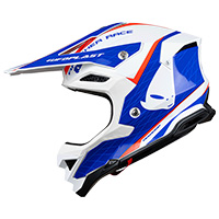 Ufo Diamond Helmet White Blue Red