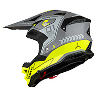 Ufo Diamond Helmet Grey Yellow Fluo